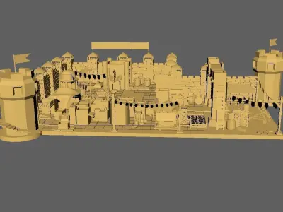 Castle Pack Low-poly 3D model