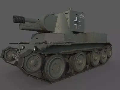  BT-42 Tank 3D model