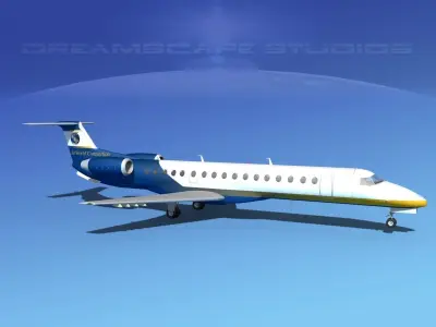 Embraer ERJ-145 Jetworld Connection 3D model