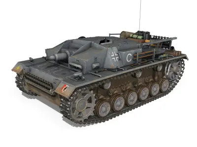 StuG III - Ausf D - StuG Abt 189 3D model