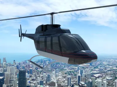 Helicopter Bell 206L-4 Long Ranger IV 3D model