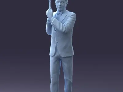 000040 Secret agent 1207 3D model