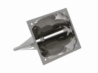 Flat nozzle for 120mm fans 3D print model