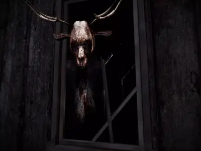 Pack of Creepy Horror Children Low-poly 3D model