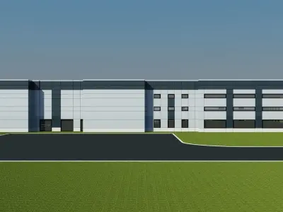 Warehouse Building Exterior 3D model