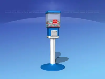 Commercial Gumball Machine 3D model