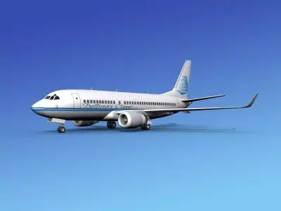 Boeing 737-700ER Baltimore Clipper 3D model