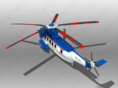 Sikorsky S-61 3D model