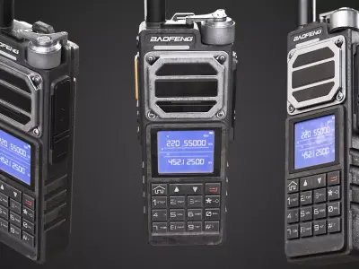 Baofeng UV-25 Max Radio Low-poly 3D model