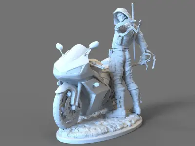 Reed hood Owtlaw from Batman DC comics STL file 3D print model