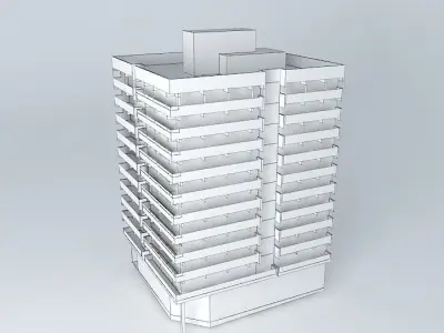 Atlantida building IX 3D model
