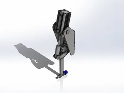 Grampo Pneumatico Ema Fix KF-111 DS P Pneumatic Clamp 3D model