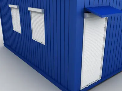 Container shipping house 3D model