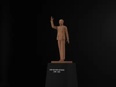 Ho Chi Minh Statue 3D model