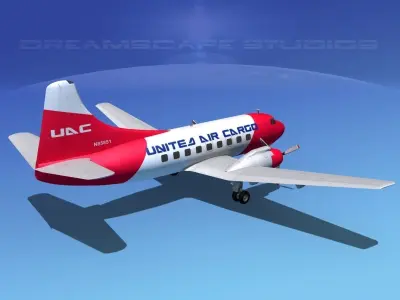 Martin 404 United Air Cargo 3D model