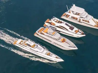 Yacht boat cruise collecttion 5 3D model