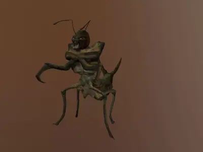 Monster Bug Mantis Low-poly 3D model