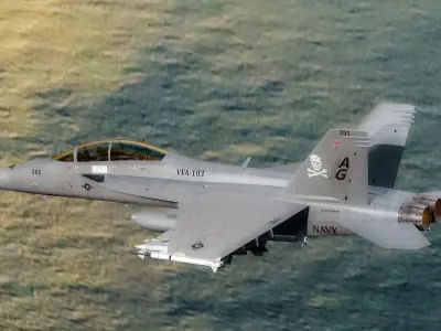 F18F Super Hornet-Rigged-with Cocpit - Changeable decal and text Low-poly 3D model