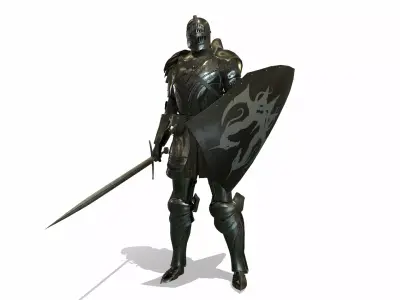 Cavalry Armor Low-poly 3D model