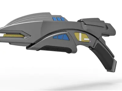 Romulan Disruptor Rifle from Star Trek Deep Space Nine 3D model
