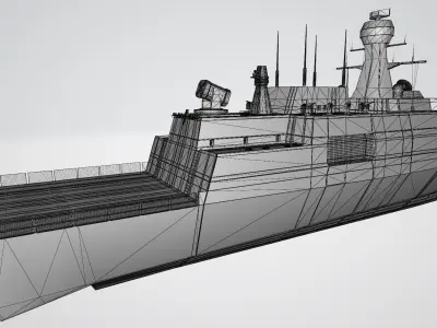 F-512 Milgem Buyukada Ada Class Corvette Low-poly 3D model