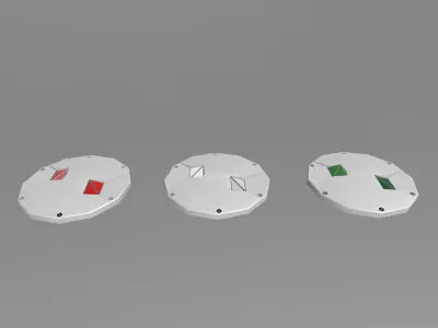 Airport Centerline Edge Stop Bar Lighting Free 3D model