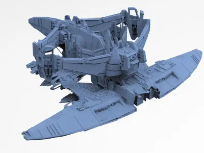 Dark Terra Former ship 7 3D model