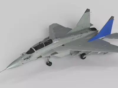 High-Detail MiG-35 Fighter Jet  Game-Ready  Low-poly 3D model