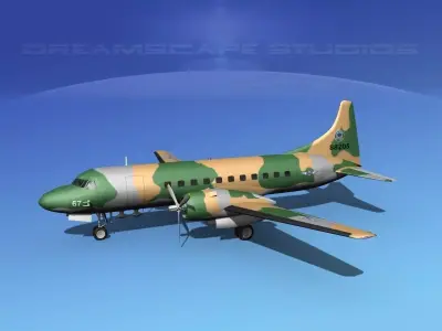 Convair C-131 Philippines AF 3D model