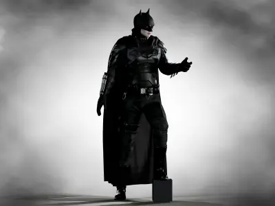Batman 2022 Low-poly 3D model