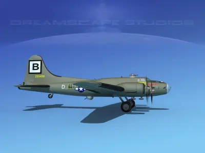Boeing B-17F Flying Fortress HP V01 3D model