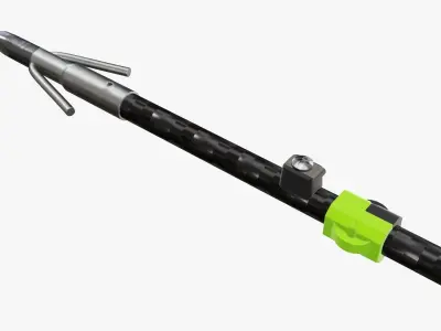 Fishing carbon arrow 3D model