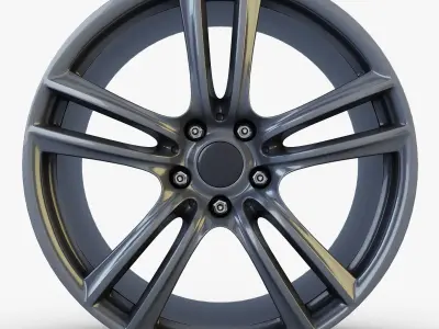 Style 303 wheel ferric gray Mid Poly Low-poly 3D model