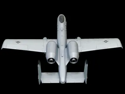 Fairchild Republic A-10 Thunderbolt II Low-poly 3D model