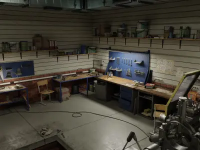 Workshop Garage Environment Realtime