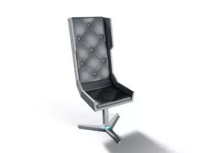 Sci-Fi Office Chair Low-poly 3D model