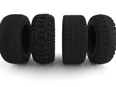 Tire pack Ultimate 4 3D model