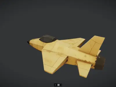 Spacecraft Jet aircraft plane 3dmodel 18 3D model