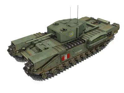 Churchill MK III - Cyclops 3D model
