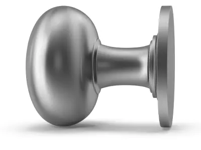Door Knob Steel V07 3D model