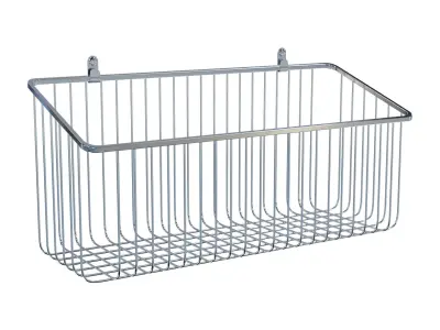Metal Wire Wall Mount Basket Free 3D model