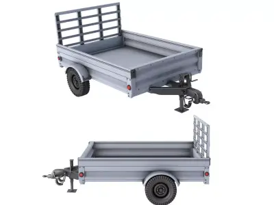 cargo Trailer and Utility Trailer collection  3D model