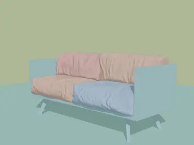 modern couch free Free 3D model