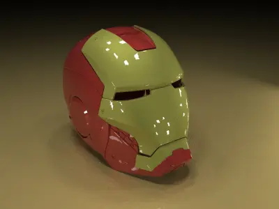 Iron Man Helmet STL 3D Print file  3D print model