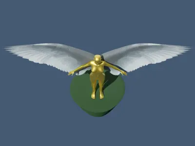 PBR Set of Wings Free low-poly 3D model
