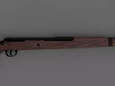 Karabiner 98k Low-poly 3D model