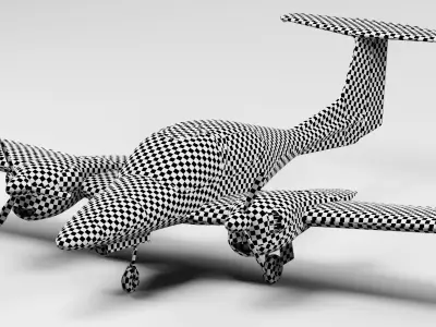 Aircraft Diamond DA 42 3D model