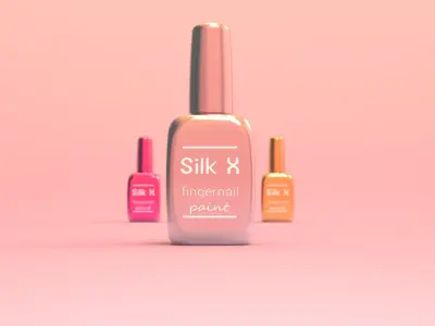 fingernails paint bottle 3D model