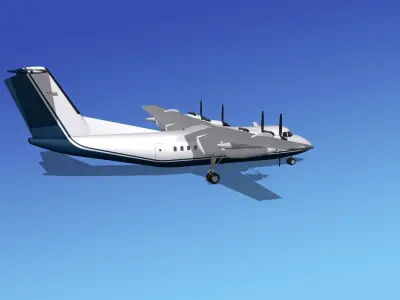Dehavilland DHC-7 Island Tours 3D model