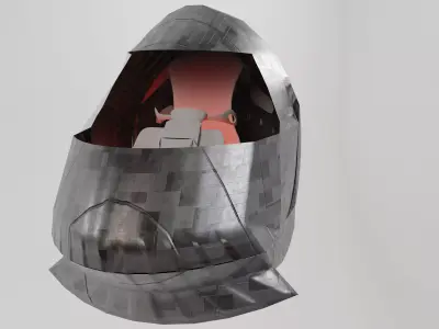 Flying transport of the future 3D model